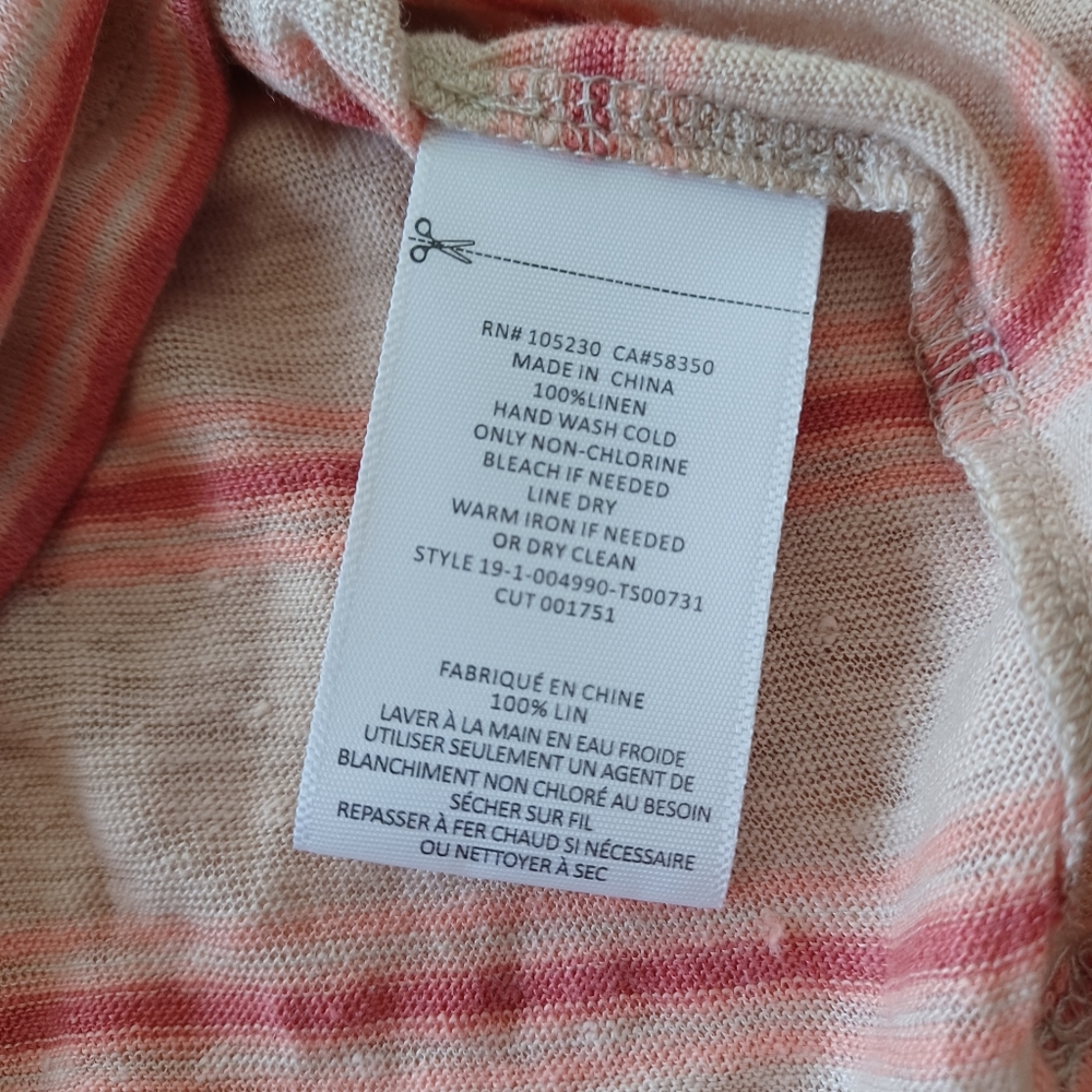 {Joie} Rayson Racerback Linen Tank Top in Flax - Picture 5 of 5
